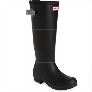HUNTER original Tall matte rain boots size 8 NEW